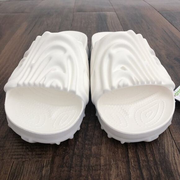 Salehe Bembury X Crocs The Pollex Slide Sandal Lightweight Size 12 Mayo Cream - Picture 4 of 9